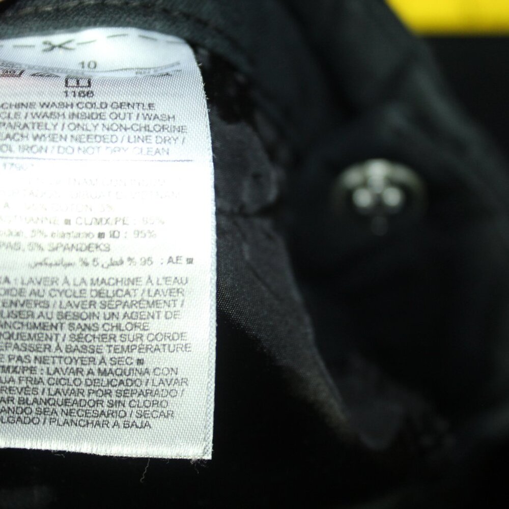 Old Navy Pixie Stretch Pants Chino Solid Black Wo… - image 3